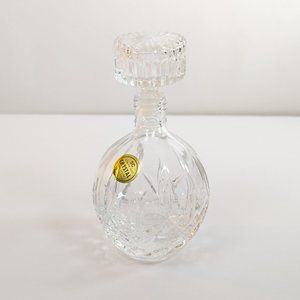 Vintage SC Crystal Perfume Bottle 24% Lead Stopper Made In Italy